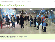 Tablet Screenshot of porvoontaiteilijaseura.com